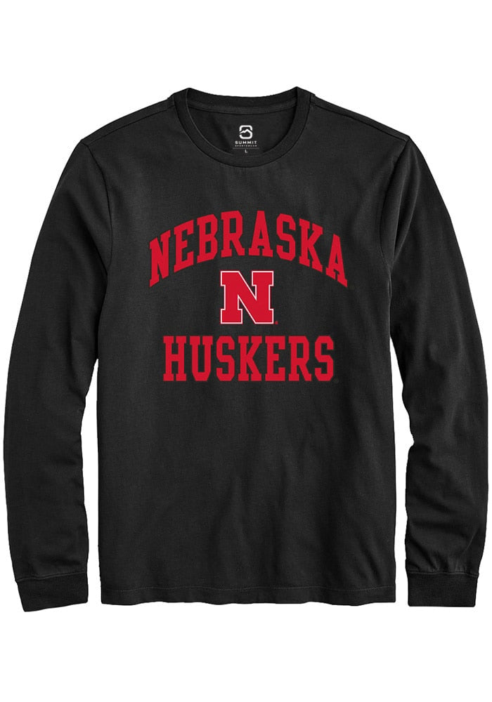 Nebraska Cornhuskers Black Number 1 Neutral Long Sleeve T-Shirt