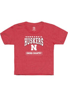 Nebraska Cornhuskers Youth Red Cross Country Short Sleeve T-Shirt