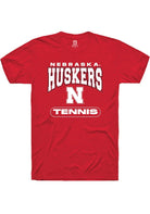 Nebraska Cornhuskers Red Tennis Short Sleeve T-Shirt