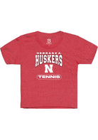 Nebraska Cornhuskers Youth Red Tennis Short Sleeve T-Shirt