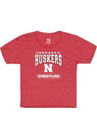 Nebraska Cornhuskers Youth Red Wrestling Short Sleeve T-Shirt