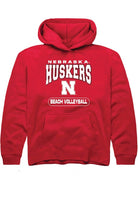 Nebraska Cornhuskers Youth Red Beach Volleyball Long Sleeve Hoodie