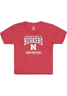 Nebraska Cornhuskers Youth Red Womens Cross Country Short Sleeve T-Shirt