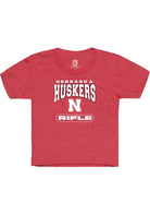 Nebraska Cornhuskers Youth Red Rifle Short Sleeve T-Shirt