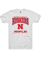 Nebraska Cornhuskers White Rifle Short Sleeve T-Shirt