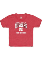 Nebraska Cornhuskers Youth Red Soccer Short Sleeve T-Shirt
