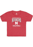 Nebraska Cornhuskers Youth Red Volleyball Short Sleeve T-Shirt