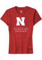 Nebraska Cornhuskers Womens Red College of Arts and Sciences Short Sleeve T-Shirt