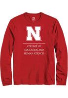 Nebraska Cornhuskers Red College of Education and Human Sciences Long Sleeve T-Shirt