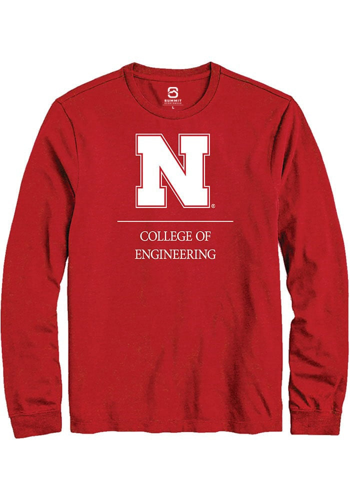Nebraska Cornhuskers Red College of Engineering Long Sleeve T-Shirt