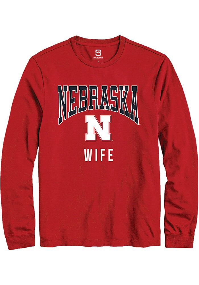 Nebraska Cornhuskers Red Wife Long Sleeve T-Shirt