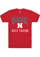 Nebraska Cornhuskers Red Best Friend Short Sleeve T-Shirt