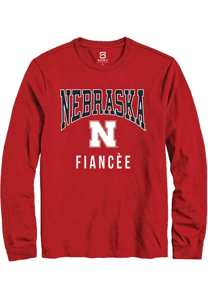 Nebraska Cornhuskers Red Fiancée Long Sleeve T-Shirt