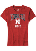 Nebraska Cornhuskers Womens Red Niece Short Sleeve T-Shirt