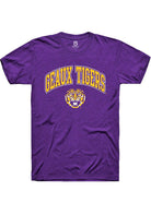 LSU Tigers Purple Arch Logo Short Sleeve T-Shirt
