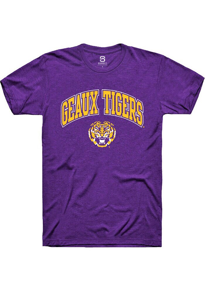 LSU Tigers Purple Arch Logo Short Sleeve T-Shirt