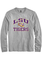LSU Tigers Grey No 1 Neutral Long Sleeve T-Shirt