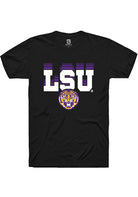 LSU Tigers Black Repeat Short Sleeve T-Shirt
