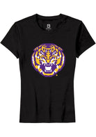 LSU Tigers Womens Black Alt Logo Short Sleeve T-Shirt