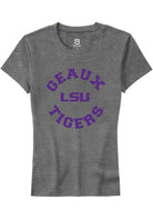 LSU Tigers Womens Grey Circle Short Sleeve T-Shirt