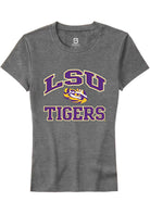 LSU Tigers Womens Grey No 1 Neutral Short Sleeve T-Shirt