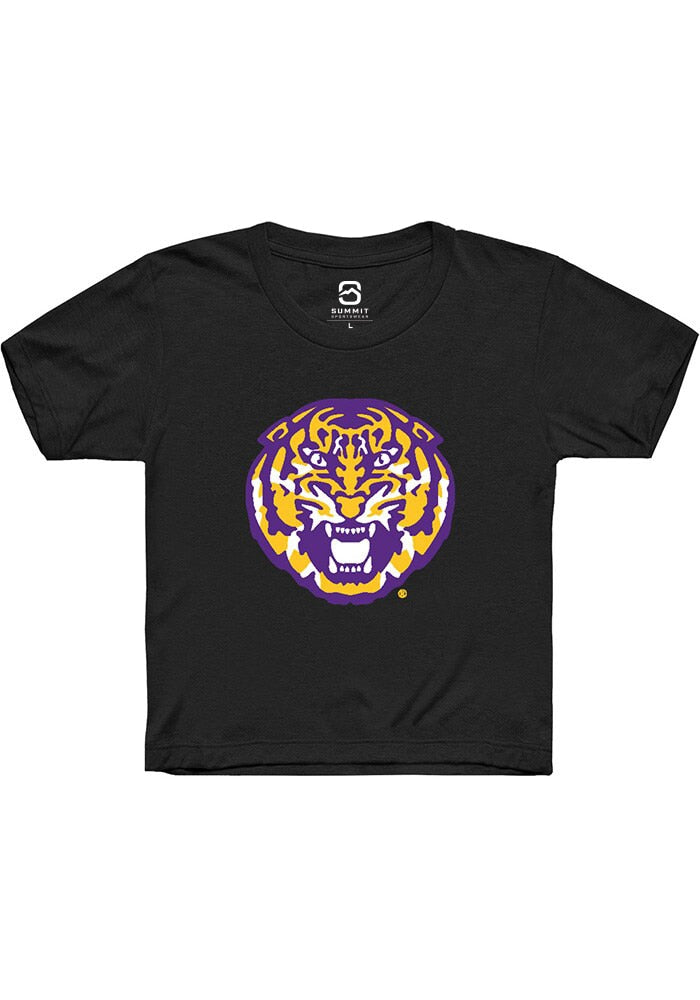 LSU Tigers Youth Black Alt Logo Short Sleeve T-Shirt