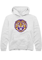 LSU Tigers Youth White Alternate Design Long Sleeve Hoodie