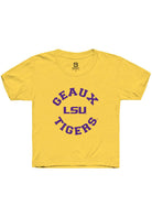 LSU Tigers Youth Yellow Circle Short Sleeve T-Shirt