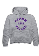 LSU Tigers Youth Grey Circle Long Sleeve Hoodie