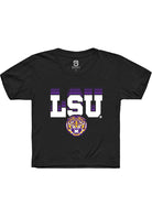 LSU Tigers Youth Black Repeat Short Sleeve T-Shirt