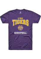 LSU Tigers Purple Basketball Short Sleeve T-Shirt