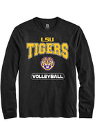 LSU Tigers Black Volleyball Long Sleeve T-Shirt