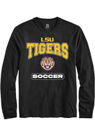 LSU Tigers Black Soccer Long Sleeve T-Shirt