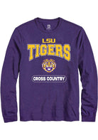 LSU Tigers Purple Cross Country Long Sleeve T-Shirt