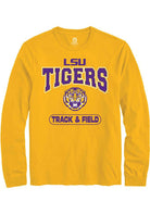 LSU Tigers Gold Track & Field Long Sleeve T-Shirt