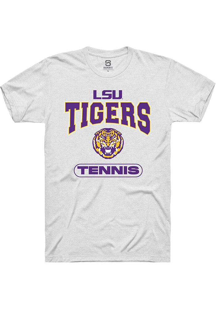 LSU Tigers White Tennis Short Sleeve T-Shirt