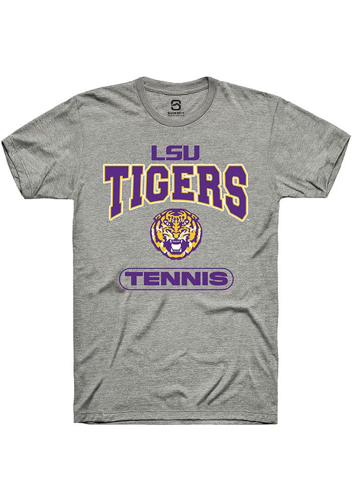 LSU Tigers Grey Tennis Short Sleeve T-Shirt