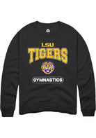 LSU Tigers Mens Black Gymnastics Long Sleeve Crew Sweatshirt