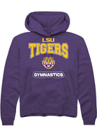 LSU Tigers Mens Purple Gymnastics Long Sleeve Hoodie