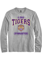 LSU Tigers Grey Gymnastics Long Sleeve T-Shirt