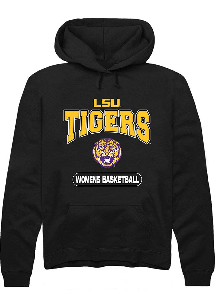 LSU Tigers Mens Black Womens Basketball Long Sleeve Hoodie