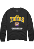 LSU Tigers Mens Black Womens Swimming & Diving Long Sleeve Crew Sweatshirt