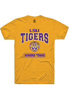 LSU Tigers Gold Womens Tennis Short Sleeve T-Shirt