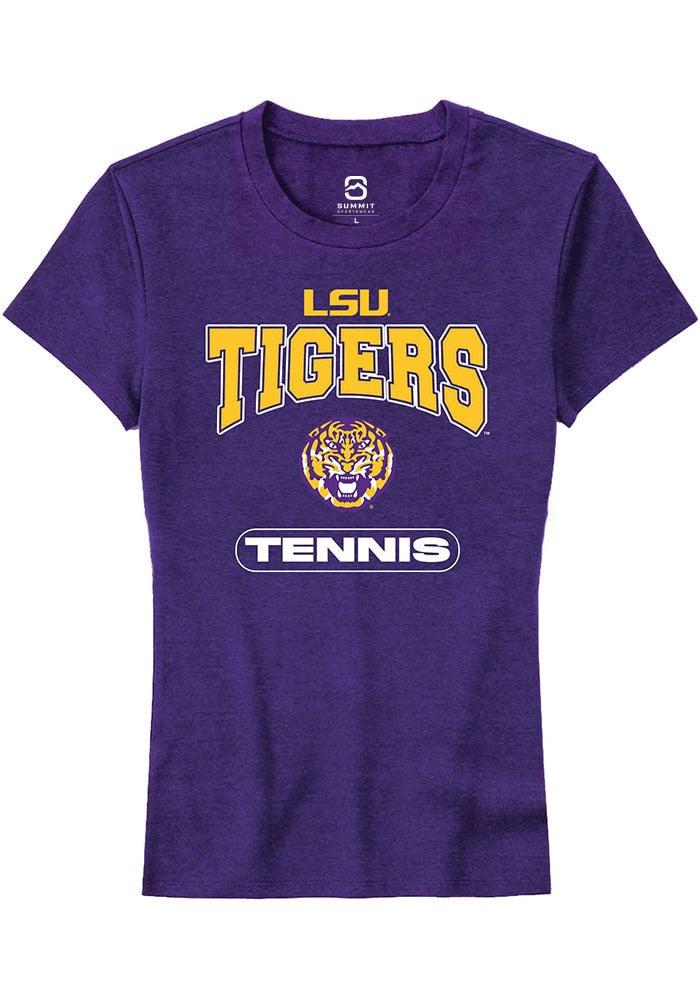 LSU Tigers Womens Purple Tennis Short Sleeve T-Shirt