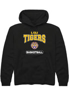 LSU Tigers Youth Black Basketball Long Sleeve Hoodie