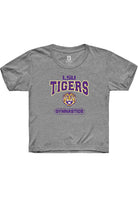 LSU Tigers Youth Grey Gymnastics Short Sleeve T-Shirt