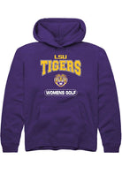 LSU Tigers Youth Purple Womens Golf Long Sleeve Hoodie