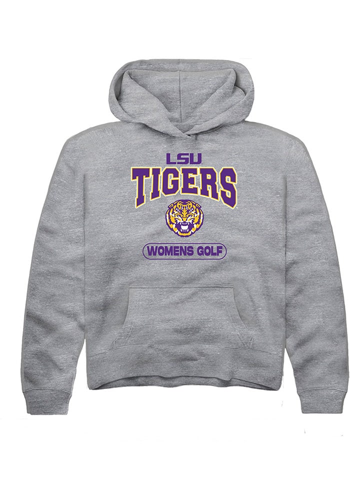 LSU Tigers Youth Grey Womens Golf Long Sleeve Hoodie