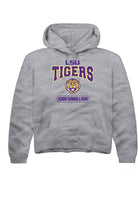 LSU Tigers Youth Grey Womens Swimming & Diving Long Sleeve Hoodie