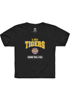 LSU Tigers Youth Black Womens Track & Field Short Sleeve T-Shirt